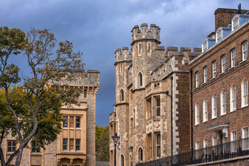 Fototapeta na wymiar Inner court of the Tower of London