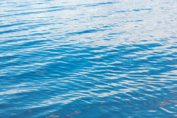 beautiful sea landscape with waves of blue color