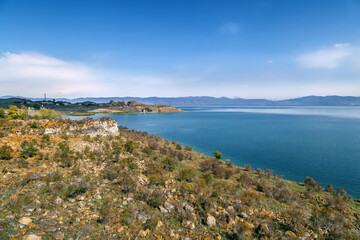 Shore of Sevan lake, Armenia