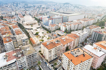 Obraz premium Aerial photo of izmir with drone during daytime