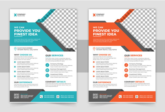 Creative Corporate & Business Flyer Template Design, abstract business flyer. Brochure design, cover modern layout, annual report, poster, flyer in A4