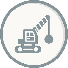 Demolition Crane Icon