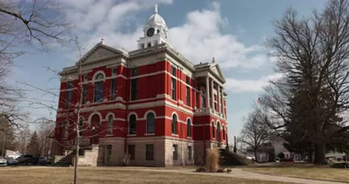 Eaton County historical courthouse in Charlotte, Michigan.