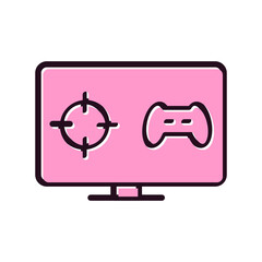 Fototapeta premium Online Gaming Icon
