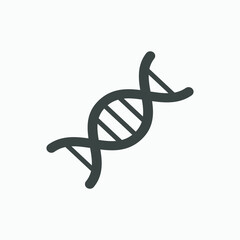 dna, genetic, biotechnology, gene, biology, genetic, medical vector icon isolated