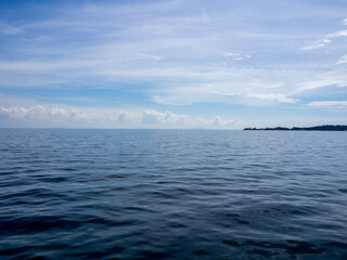 Fototapeta premium The beautiful blue sea and sky.