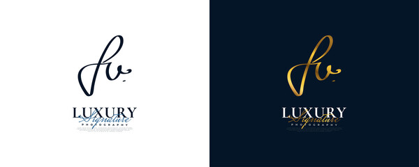 Initial F and U Logo Design in Elegant Gold Handwriting Style. FU Signature Logo or Symbol for Wedding, Fashion, Jewelry, Boutique, and Business Identity