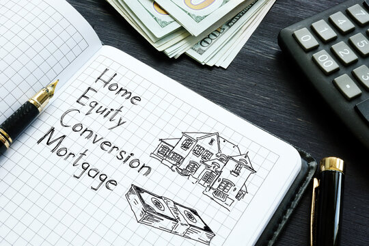 Home Equity Conversion Mortgage HECM is shown on the photo business using the text