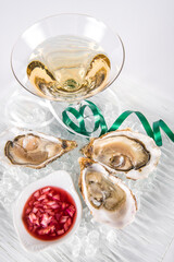huitres et champagne
