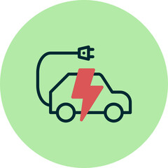 Electric Car Icon