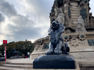 Naklejka premium Columbus monument in Barcelona