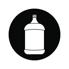 water gallon icon of glyph style vector color editable