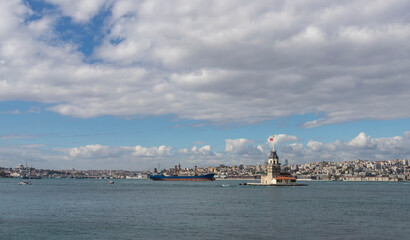 The Maiden's Tower in the Bosphorus, Istanbul, Turkey