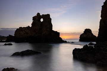 mar, cala, playa, arrecife, amanecer, acuático, oceáno, cielo, costa, roca, paisaje, naturaleza, vista del mar, olas, nubes, horizonte, la costa, verano, viajando, surf, sol