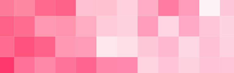 Abstract pink gradient square mosaic banner background. Vector illustration.
