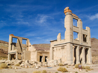 Rhyolite Ghost Town near Beatty and Death Valley National Park