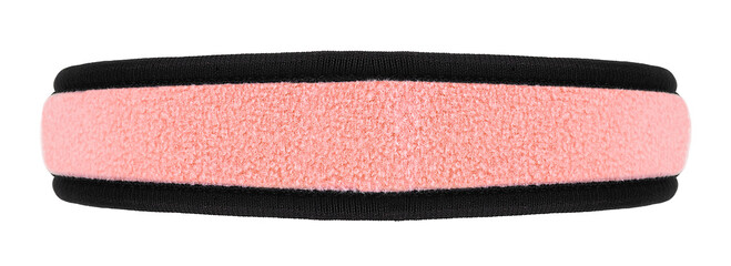 Narrow training headband for fitness and sports isolated on a white background, close-up.