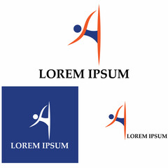 Human Healthy Life Logo template vector icon