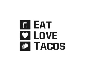 Tacos SVG typography tacos eps