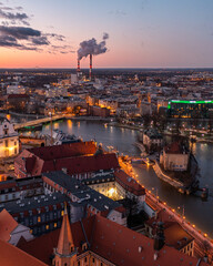 Widok na Wrocławskie wyspy, Wrocław, Polska, Poland © Piotr
