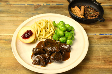 Venison Stew with Brussels Sprouts