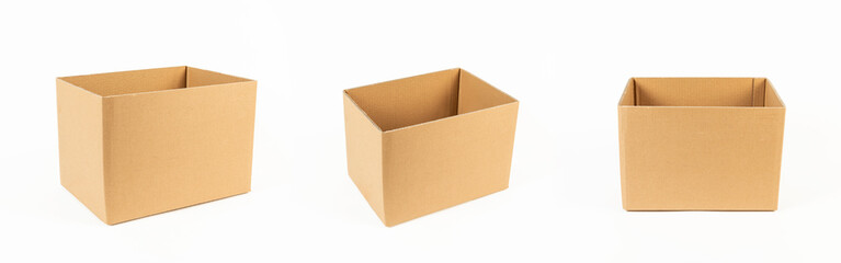cardboard on a white background