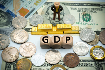 Gross domestic product (GDP) used to estimate the size of an economy and growth rate.The word is...