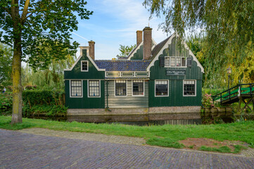Idyllic View of the village Zaanse Schans, Netherlands