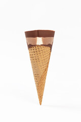 ice cream cone on a white background