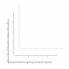 Vector illustration of different corner rulers isolated on white background. Set of measure instrument lines in flat style. Vertical and horizontal measuring scales. Markup for rulers.
