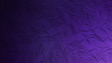 Beautiful panorama texture of old  dark blue crumpled paper with darkened sides