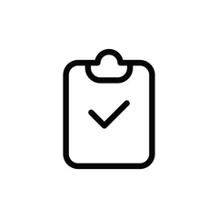 Checklist icon vector. Clipboard sign