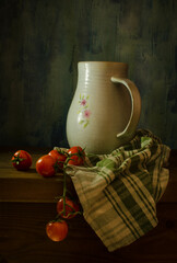 still life with tomatoes