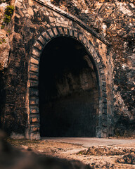 Tunnel Guajataca arc architecture in the coast of Puerto Rico, Isabela