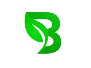 Letter b leaf nature logo Royalty Free Vector. b natural logo. Letter B green leaf. professional. modern. icon. symbol. vector. brand. popular. illustration. vector. design. Creative design. premium