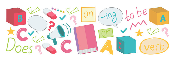 Vector pattern with little children. Kindergarten. Imagination. Creativity. Play.