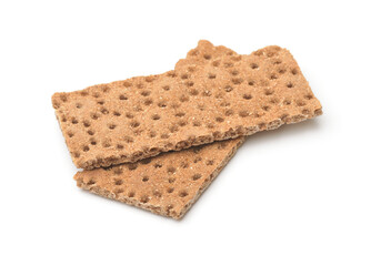 Pair of crunchy multigrain crispbread