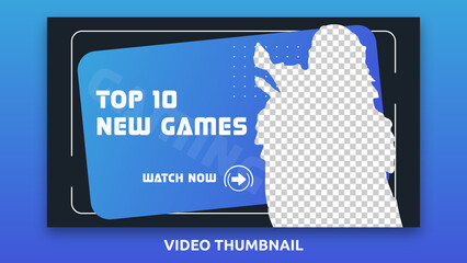 gaming video thumbnail template