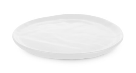 empty plate isolated on white background.