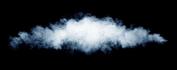 Smoke over black background. Fog or steam texture.