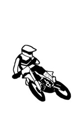 Motocross gezeichnet