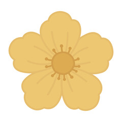 aesthetic element yellow spring flower