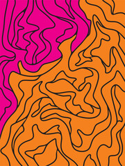Simple background with contour line pattern