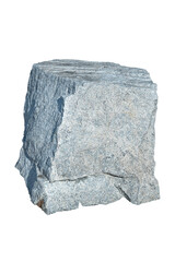 Object isolated with background of Big Mountain rock dice for decorating the place or for making a chair. Witch clipping path.