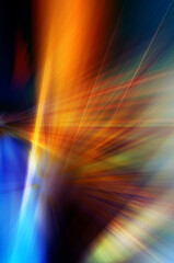 Abstract colorful background in orange, red, yellow and blue colors.