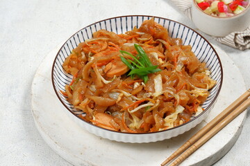 kwetiaw goreng  or called Char Kwe Teow.Popular in Indonesia, Malaysia and Singapore