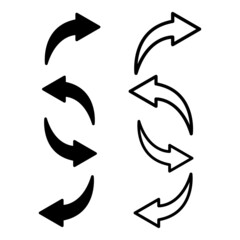 Arrow icon in trendy flat style isolated on white background. Arrow symbol for your website design, logo, app, UI. Vector illustration