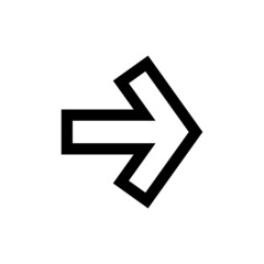 Fototapeta premium Arrow icon in trendy flat style isolated on white background. Arrow symbol for your website design, logo, app, UI. Vector illustration