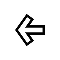 Arrow icon in trendy flat style isolated on white background. Arrow symbol for your website design, logo, app, UI. Vector illustration