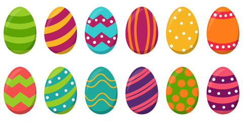 collection painted easter eggs - 492595298
